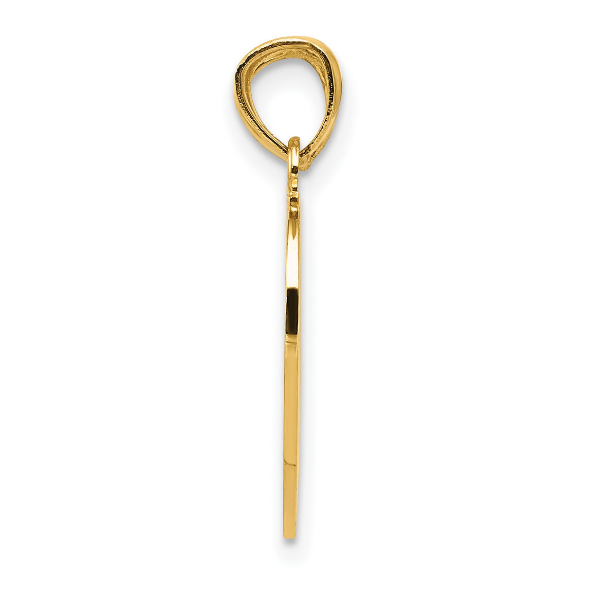 14k Yellow Gold Heart Pendant with Break-Apart Mom and Daughter Design