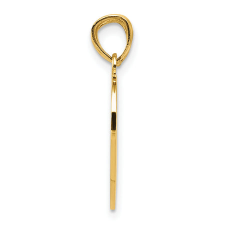 14k Yellow Gold Heart Pendant with Break-Apart Mom and Daughter Design