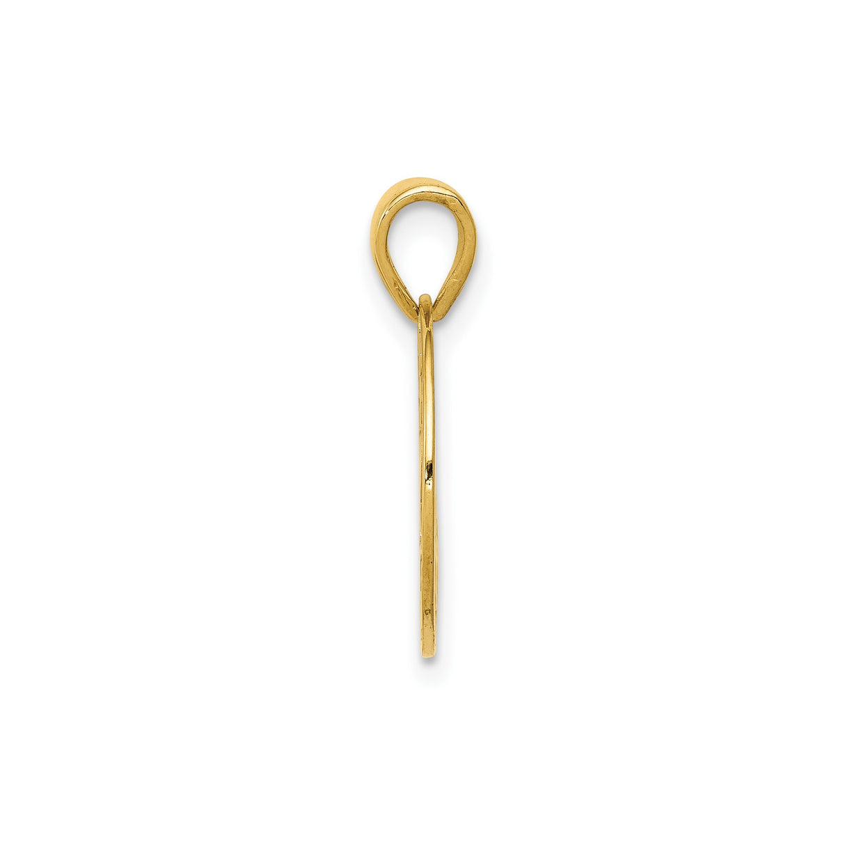 14k Yellow Gold Tree of Life Pendant with Openwork Round Design and Heart Leaves