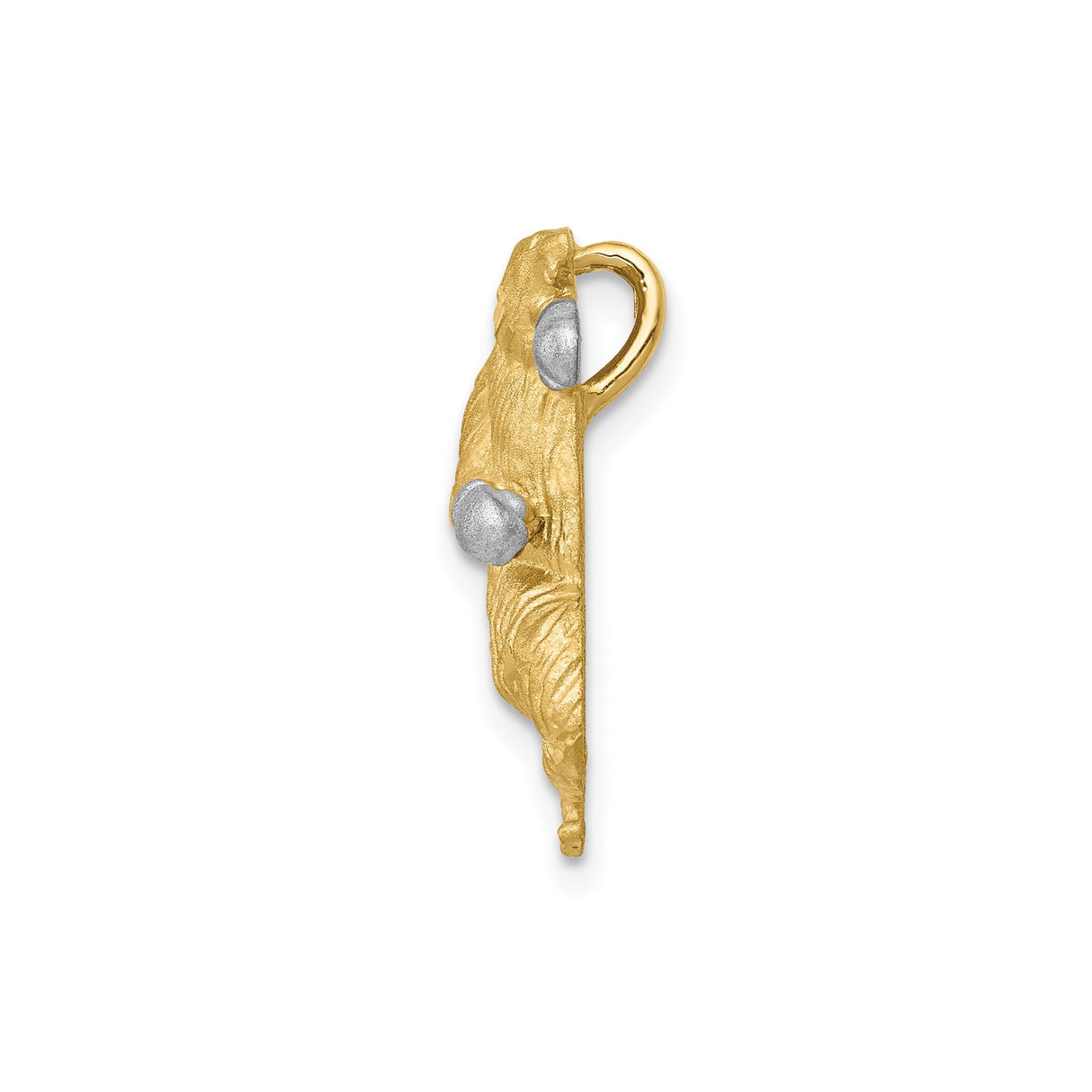 14k Multi-Tone Gold Boxing Bear Pendant with Rhodium Detail, Symbol of Strength and Courage