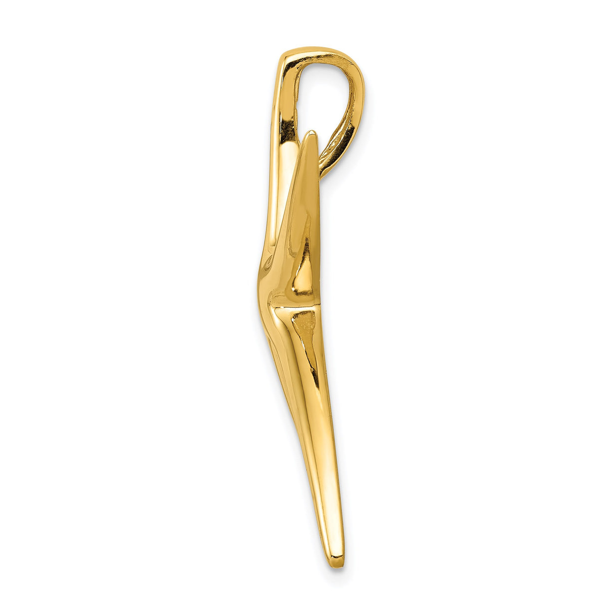 14k Yellow Gold Starfish Pendant, Polished Nautical Ocean-Inspired Jewelry for Women