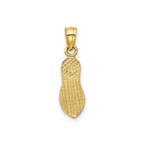 14k Yellow Gold Flip Flop Pendant, Textured Sandal Charm with Coastal Summer Theme for Women or Unisex