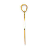 14k Yellow Gold Compass Pendant with I Would Be Lost Without You Message, Nautical Travel Charm