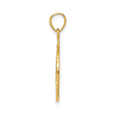 14k Yellow Gold Masonic Pendant with Square and Compass G Symbol, Freemason Brotherhood Charm for Men
