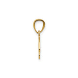 14k Yellow Gold Music Pendant with Treble Clef and Musical Notes, Unisex Charm