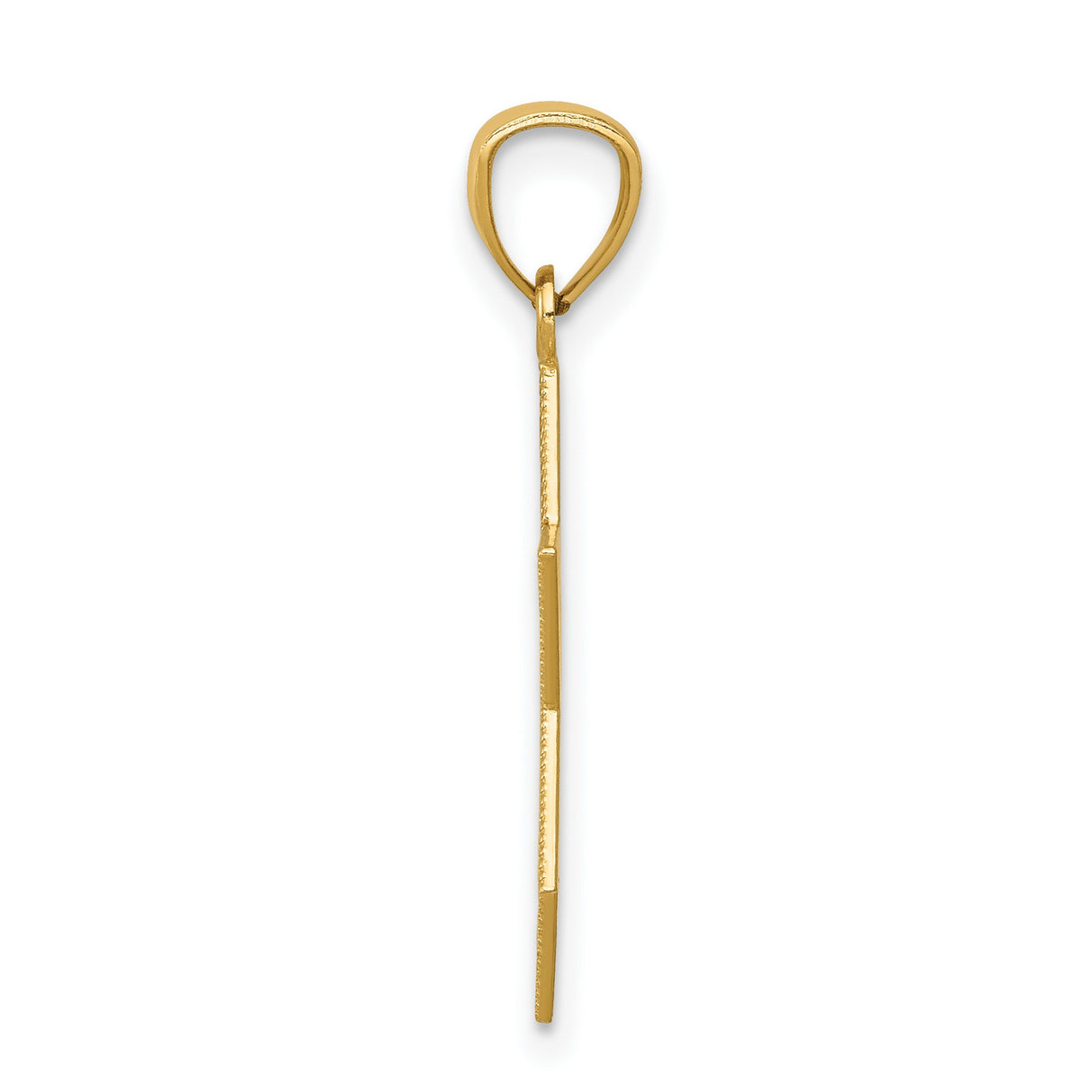 Star Of David With Rhodium Chai Long Life Symbol Charm Pendant in Real 14k Multi-Tone Gold