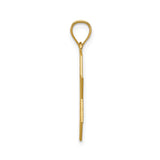 14k Yellow Gold Star of David Pendant with Diamond-Cut Detailing, Jewish Symbol Charm