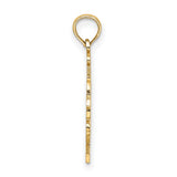 14k Yellow Gold Carousel Horse Pendant with Intricate Detailing, Vintage Whimsical Charm for Women