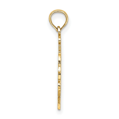 14k Yellow Gold Carousel Horse Pendant with Intricate Detailing, Vintage Whimsical Charm for Women