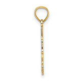 14k Yellow Gold Carousel Horse Pendant, Vintage Merry-Go-Round Animal Charm Jewelry for Women