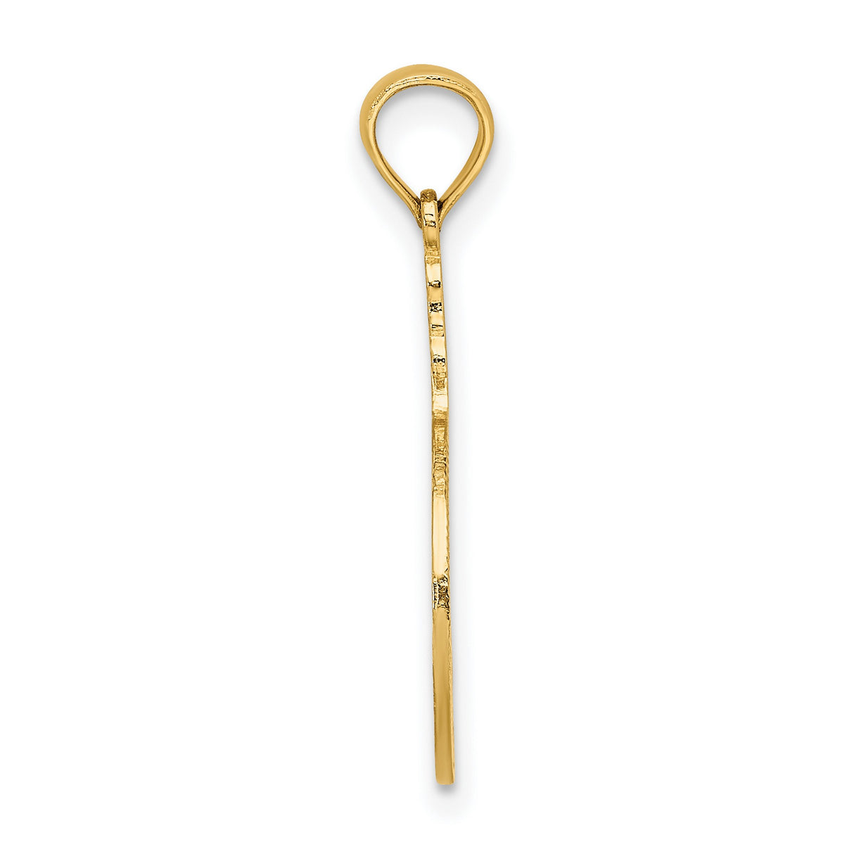 14k Yellow Gold Pendant with Two Herons in Circle Cutout Design, Nature-Inspired Bird Charm