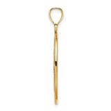 14k Yellow Gold Pendant with Enamel Angelfish, Coral and Seaweed, Nautical Ocean Theme