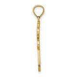 14k Yellow Gold Dragonfly Pendant with Multicolor Enamel, Nature-Inspired Boho Jewelry