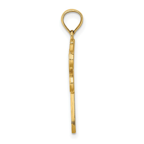 14k Yellow Gold Dragonfly Pendant with Multicolor Enamel, Nature-Inspired Boho Jewelry