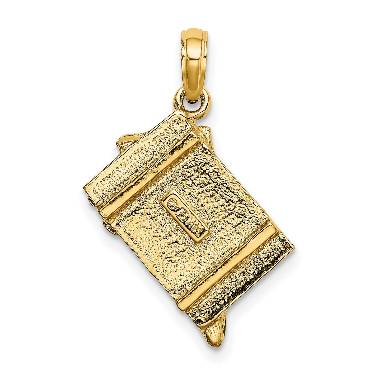 14k Yellow Gold Sushi Pendant with Colorful Enamel, Nigiri and Maki Roll Design