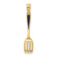 14k Yellow Gold Spatula Pendant, Kitchen Utensil Charm for Chefs and Culinary Enthusiasts