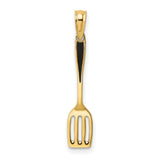 14k Yellow Gold Spatula Pendant, Kitchen Utensil Charm for Chefs and Culinary Enthusiasts