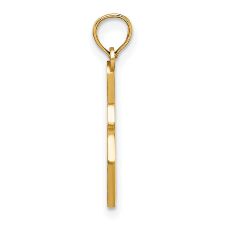 14k Yellow Gold Bowling Pin and Ball Pendant, Enamel Sports Charm for Bowlers