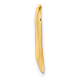14k Yellow Gold Heart Pendant, Open Minimalist Design, Romantic Symbol of Love for Women