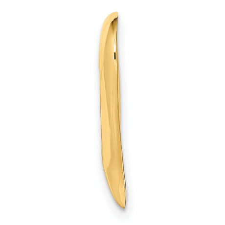 14k Yellow Gold Heart Pendant, Open Minimalist Design, Romantic Symbol of Love for Women