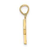 14k Yellow Gold Open Star Pendant, Five Pointed Celestial Charm, Minimalist Jewelry for Women