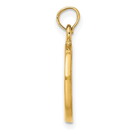 14k Yellow Gold Skyline Pendant, Urban Cityscape Charm, Minimalist Travel Jewelry