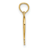 14k Yellow Gold Hot Air Balloon Pendant with Openwork Textured Design, Travel-Inspired Charm