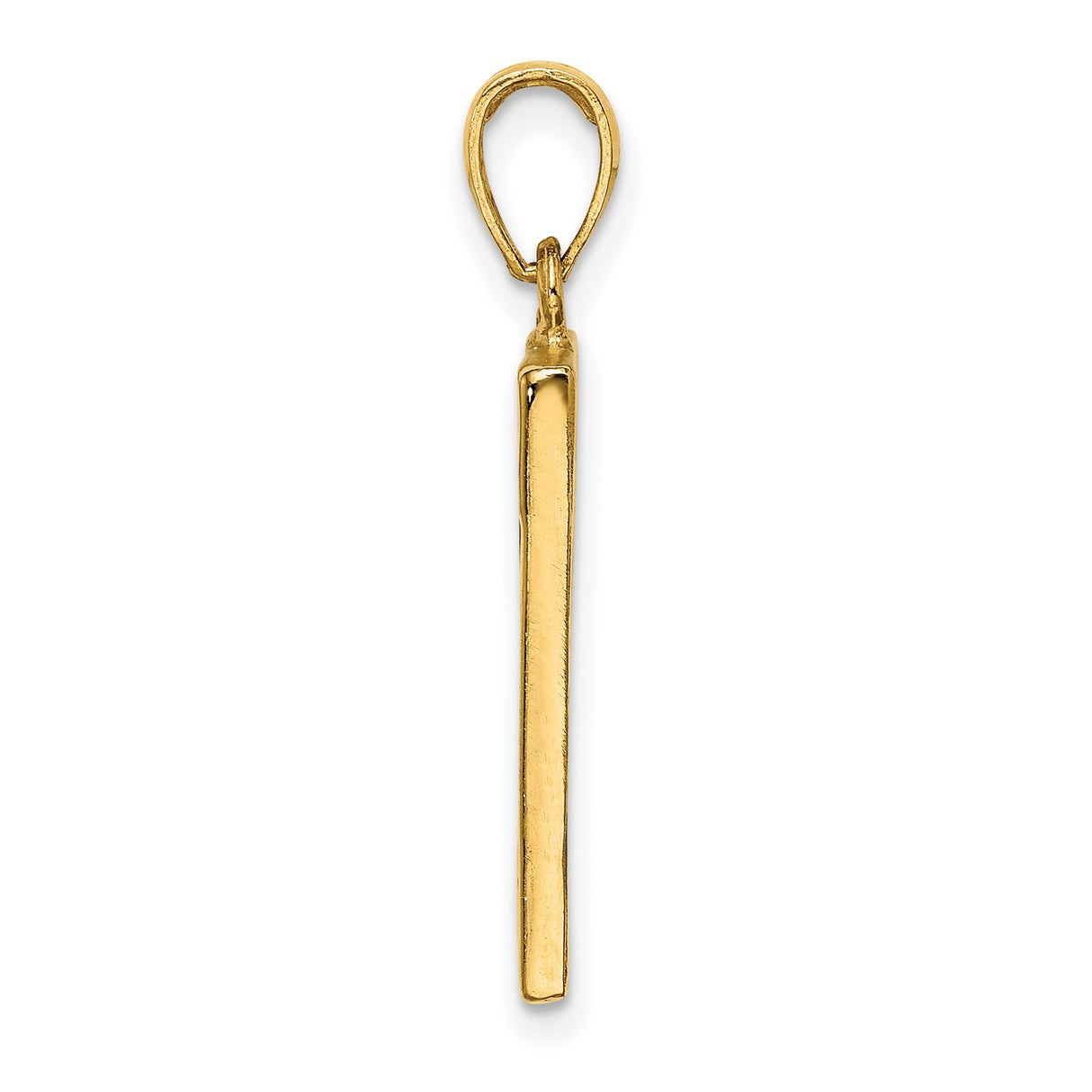 14k Yellow Gold San Francisco Pendant with Golden Gate Bridge and Cable Car Design