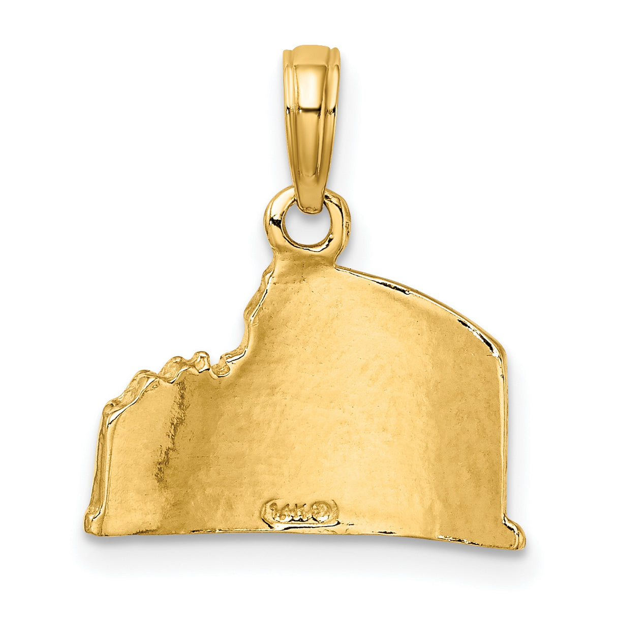 14k Yellow Gold Roman Colosseum Pendant, Italian Architecture Charm, Unisex Jewelry