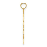 14k Yellow Gold Violin Pendant with Artistic Instrument Design for Music Lovers