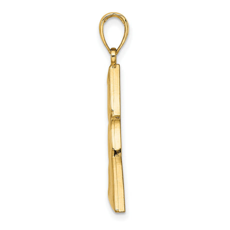 14k Yellow Gold Pendant with Triquetra Celtic Trinity Knot Design