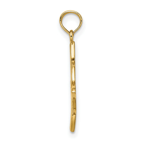 14k Yellow Gold Celtic Knot Pendant, Openwork Eternity Design, Irish Heritage Jewelry for Women