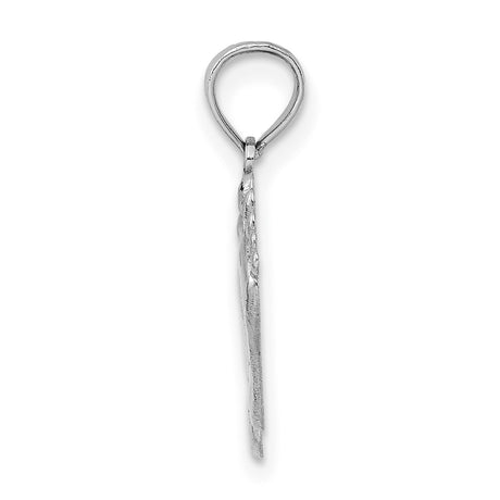 14k White Gold Baby Feet Pendant, Double Footprint Charm, Sentimental Motherhood Keepsake
