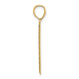 14k Yellow Gold Sudoku Puzzle Pendant, Math and Logic Grid Charm for Men or Unisex Wear