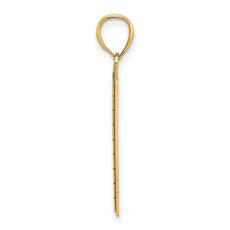 14k Yellow Gold Sudoku Puzzle Pendant, Math and Logic Grid Charm for Men or Unisex Wear