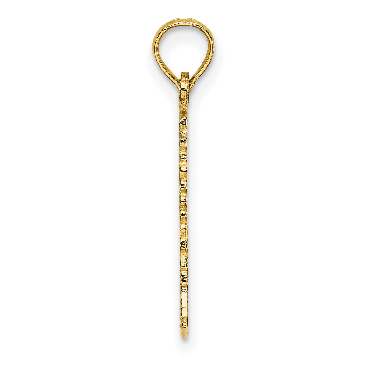 14k Yellow Gold Lighthouse Pendant, Nautical Architecture Design, Maritime Symbol Charm