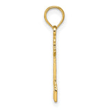 14k Yellow Gold Lighthouse Pendant, Nautical Coastal Charm Symbolizing Guidance and Hope
