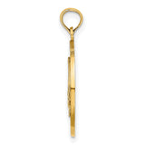 14k Yellow Gold Pendant with Newport Rhode Island Sailboat Medallion, Nautical Theme