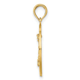 14k Yellow Gold Saint Augustine Lighthouse Pendant, Nautical Coastal Charm for Women or Unisex Wear