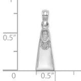 14k White Gold Virgin Mary Pendant, Religious Catholic Medal with Our Lady in Prayer