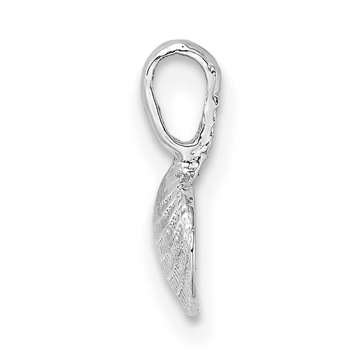14k White Gold Scallop Shell Pendant, Camino de Santiago, Nautical Beach Travel Jewelry