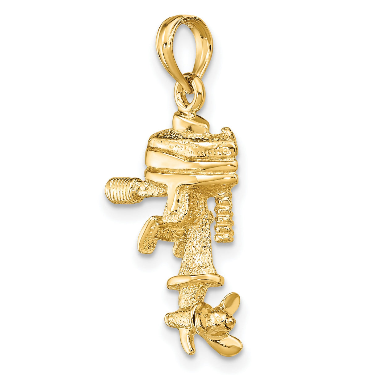 14k Yellow Gold Pendant, Drip Coffee Maker Design, Unisex Coffee Symbol Charm