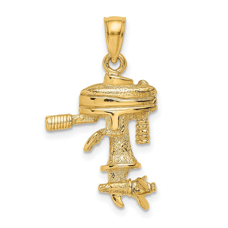 14k Yellow Gold Pendant, Drip Coffee Maker Design, Unisex Coffee Symbol Charm