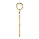 14k Yellow Gold Exit Zero Cape May Pendant, Road Sign Travel Charm Jewelry