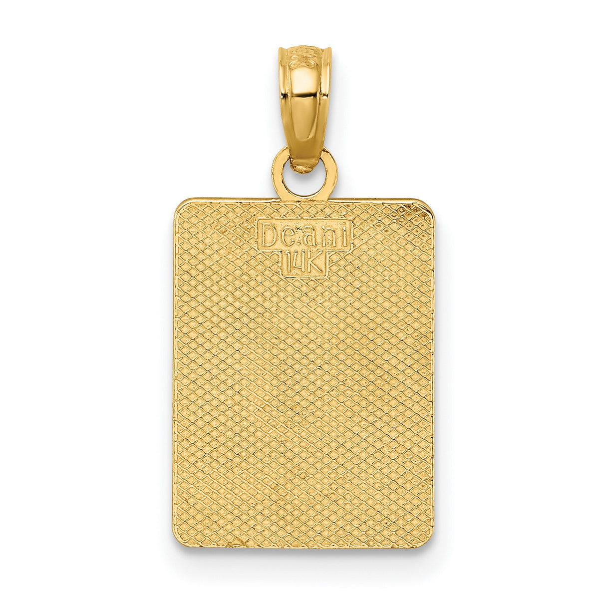 14k Yellow Gold Exit Zero Cape May Pendant, Road Sign Travel Charm Jewelry