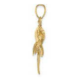 14k Yellow Gold Swordfish Pendant with Nautical Sea Life Design for Men or Unisex