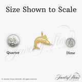 14k Yellow Gold Marlin Pendant, Realistic Sportfish Charm, Nautical Ocean Theme for Men or Unisex