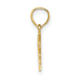 14k Yellow Gold Ichthys Pendant with WWJD Inscription, Christian Fish Symbol for Women or Unisex