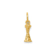 14k Yellow Gold Space Needle Charm Pendant, Seattle Landmark Travel Souvenir Jewelry