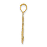 14k Yellow Gold Pineapple Pendant, Tropical Caribbean Charm, Unisex Travel Souvenir